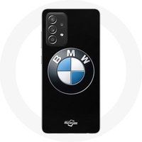 BMW Hoesje voor Samsung Galaxy A33 5G Logo zwarte achtergrond Maniacase