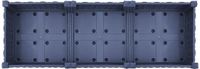 vidaXL Plantenbak met wielen Blauwgrijs 120 x 40 x 29 cm Kunststof