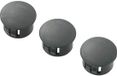 TRU COMPONENTS TC-HPR-16203 Blindstop Plaatdikte (max.) 1.6 mm Polyamide Zwart 100 stuk(s)