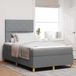 Prolenta Maison Exclusive - Boxspringbed met hoofdeinde, lichtgrijs, 120 x 190 cm, gestoffeerd
