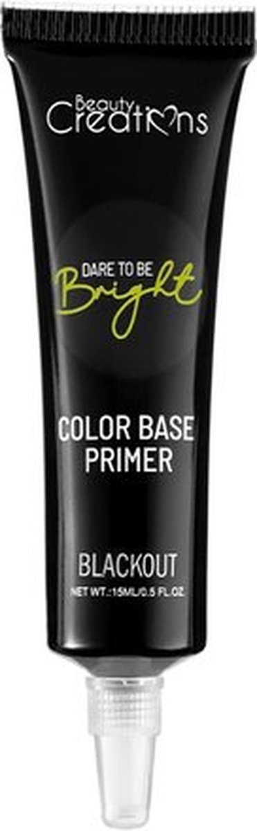 Beauty Creations - Dare To Be Bright - Color Base Primer - Oogschaduw Primer - EB02 - Blackout - Zwart - 15 ml
