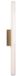Maxlight Fayette - opbouw wandlamp - 12 x 6 x 91 cm - 18W LED incl. - IP44 - goud