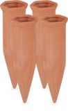 Merkloos Relaxdays Waterdruppelaar Keramiek - Set van 4 - Terracotta-look