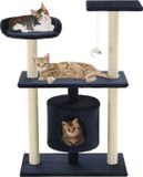 vidaXL Kattenkrabpaal met sisal krabpalen 95 cm grijs