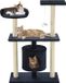 vidaXL Kattenkrabpaal met sisal krabpalen 95 cm grijs
