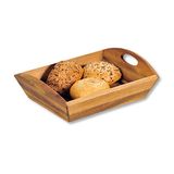 KESPER Brood en opbergmand van acaciahout, 31,5 x 23 x 9 cm