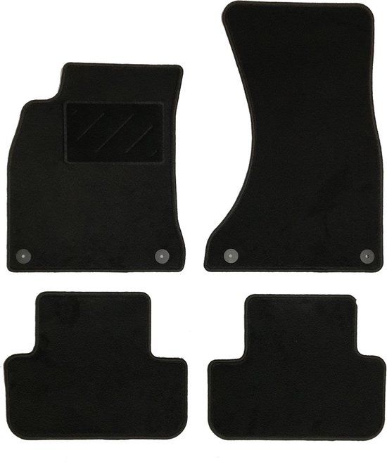 Winparts GO! Mattenset Zwart Audi A4 (2008-2015) - 4-delig