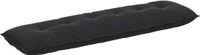 vidaXL Rugkussen Zwart 180 x 50 cm Corduroy stof