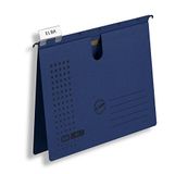 ELBA Hangmappen chic voor A4, van karton, donkerblauw, verpakking van 25