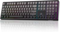 EPOMAKER TH108 - Clavier mécanique pleine taille - Tri-mode sans fil - Batterie 8000 mAh - Montage gasket - Hot-swap - Rétroéclairage RVB - Touches PBT - Gris