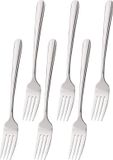 FOXAS Bon Appétit Fourchettes de table, 6 pièces, acier inoxydable, 19 cm