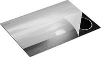 Chefcare Inductie Beschermer Zonsondergang op de Zee - Zwart Wit - 75x50 cm
