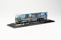 Herpa Vrachtwagen model Mercedes-Benz Actros `18 koelkoffer-zadeltrein "herpa Weltgeschichte Nr. 3.2, Schumacher", getrouw in schaal 1:87, model vrachtwagen, modelbouw verzamelstuk, miniatuurmodellen