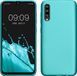 kwmobile telefoonhoesje geschikt voor Samsung Galaxy A50 - Back cover in metallic mintgroen