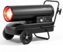 Merkloos Diesel Bouwkachel - 30 kW - 38 liter brandstoftank - Verrijdbaar met wielen - Thermostaatregeling met oververhittingsbeveiliging - 1220 m³/u voor ruimtes tot 240 m² - Zwart