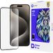 Lito Film de protection d'écran D+ Pro pour Apple iPhone 15 Pro Max, Verre trempé, Collage complet, Noir