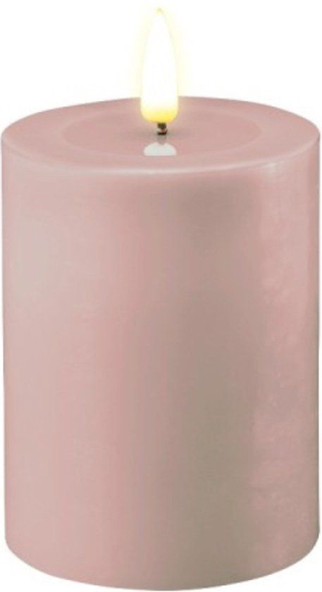 Deluxe Homeart LED Kaars Roze 7,5 x 10 cm - Met Afstandsbediening