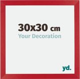 Your Decoration - Cadre photo 30x30 cm - MDF - Rouge - Mura