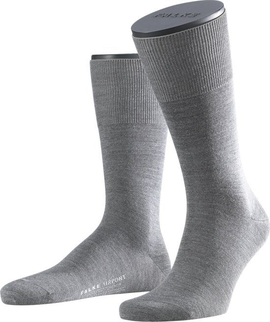 FALKE Airport 14435 Heren Sokken - Dark Grey - Maat 41-42