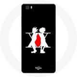 Maniacase Hoesje voor Huawei P8 Lite Hunter x Hunter Manga Logo Zwart