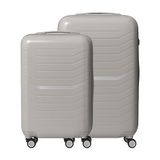 Relaxdays Kofferset, 2-delig, 4 wielen, Hardschaal, 2 Maten, Telescoopgreep, TSA-slot, Reiskoffer, Beige