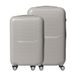 Relaxdays Kofferset, 2-delig, 4 wielen, Hardschaal, 2 Maten, Telescoopgreep, TSA-slot, Reiskoffer, Beige