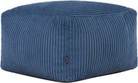 Icon Amara Poef Ribfluweel Denimblauw