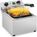 Royal Catering Elektro-Friteuse - 10 Liter - Timer - 3200 W - Zwart/Zilver