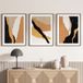 Lot de 3 affiches / posters triptyque - abstrait - 3 affiches - 21x29,7 cm (cadres non fournis) - bordure blanche