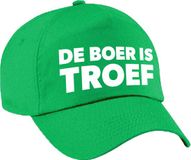 Bellatio Decorations Boer is troef pet groen Achterhoek festival cap voor volwassenen - festival accessoire