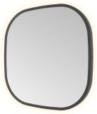 Hotbath &More Mirrors Contour LED Badkamerspiegel - Figuur - 40 x 40 cm - Geborsteld Zwart Pvd