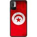 1001Coques - Coque renforcée compatible avec Xiaomi Redmi Note 10 5G - Design drapeau tunisie - TPU + dos métal sublimé antichoc