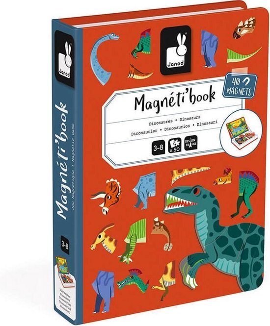 Janod Magnetibook - Dinosaurus