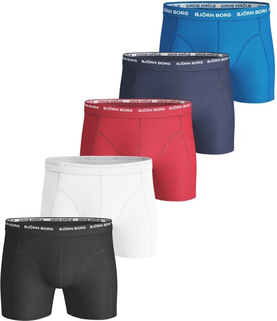 Björn Borg Björn Borg boxershort set van 5 heren Blauw/rood/wit/zwart