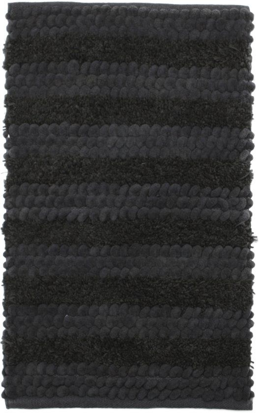 Heckett & Lane Roberto Badmat - 60x100 cm - Antraciet - Katoen
