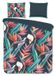 Housse de couette fleurs et feuilles - 2 personnes 200x200/220 cm - Multi - 100% Coton renforcé