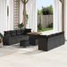 Prolenta Maison Exclusive - Tuinset met 11 delen, zwarte polyrotan loungeset