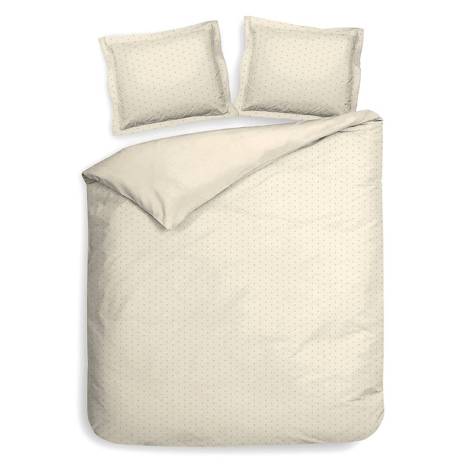 Heckett & Lane Punto - Dekbedovertrek - Lits-jumeaux - 240x200/220 cm - Off-white
