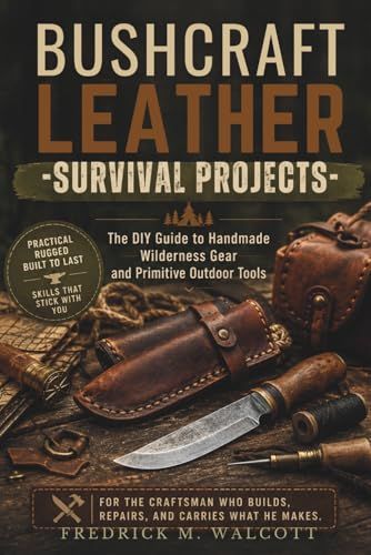 Bushcraft Leather Survival Projects: The DIY Guide to Handmade Wilderness Gear and Primitive Outdoor Tools