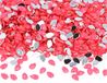 Decoratieve edelstenen van acryl, druppelroze, 5 x 8 mm, ca. 5000 stuks.