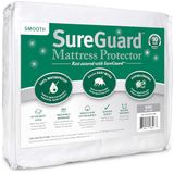 SureGuard Kingsize matrasbeschermer - 100% waterdicht, hypoallergeen, premium getailleerde katoenen hoes - glad