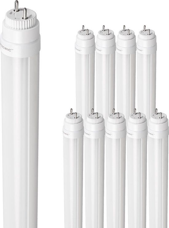 HOFTRONIC 10x LED TL Buis 120cm - T8 G13 Fitting - 12/18 Watt 3600 lumen (200lm/W) - 4000K neutraal wit - Flikkervrij - Vervangt 150 Watt (150W/840)