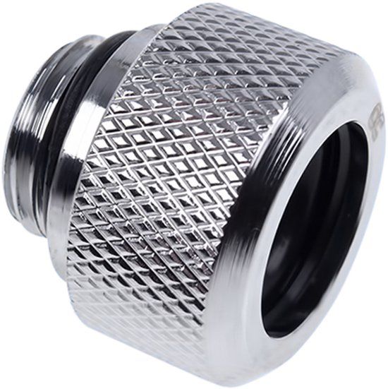 Alphacool Eiszapfen Connector Series HardTube Socket - Knelkoppeling voor vloeistofkoelsysteem - zilver-nikkel