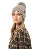 Jack Wolfskin HIGHLOFT KNIT BEANIE W Dames Muts Beige Maat M