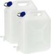 EDA Jerrycan voor water - 2x - 20 liter - Kunststof - Wit