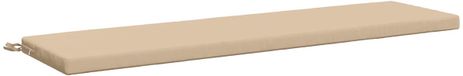 vidaXL - Coussin de banc - SOEST - 100% Polyester - Crème - 140 x 40 x 5 cm