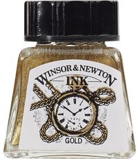 Winsor & Newton Drawing Ink - Gold - 14ml