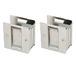 Design House 182097 Pocket Deur Hall en Kasttrekking, 2-Pack, Satijn Nikkel