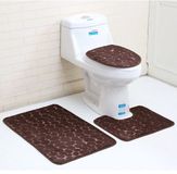 ele ELEOPTION Antislip Badmatten Set van 2, Bruin