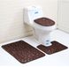 ele ELEOPTION Antislip Badmatten Set van 2, Bruin